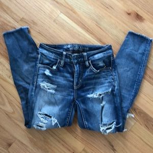 American eagle jeggings crop